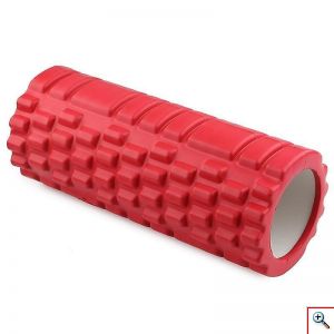 Foam Roller - Αφρώδης Κύλινδρος Μασάζ 13x33cm, Αποκατάστασης, Διάτασης Μυών & Ισορροπίας - Deep Muscle Tissue Massage Cilindro Κόκκινο