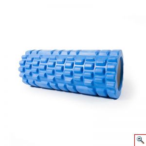 Foam Roller - Αφρώδης Κύλινδρος Μασάζ 13x33cm, Αποκατάστασης, Διάτασης Μυών & Ισορροπίας - Deep Muscle Tissue Massage Cilindro Μπλε
