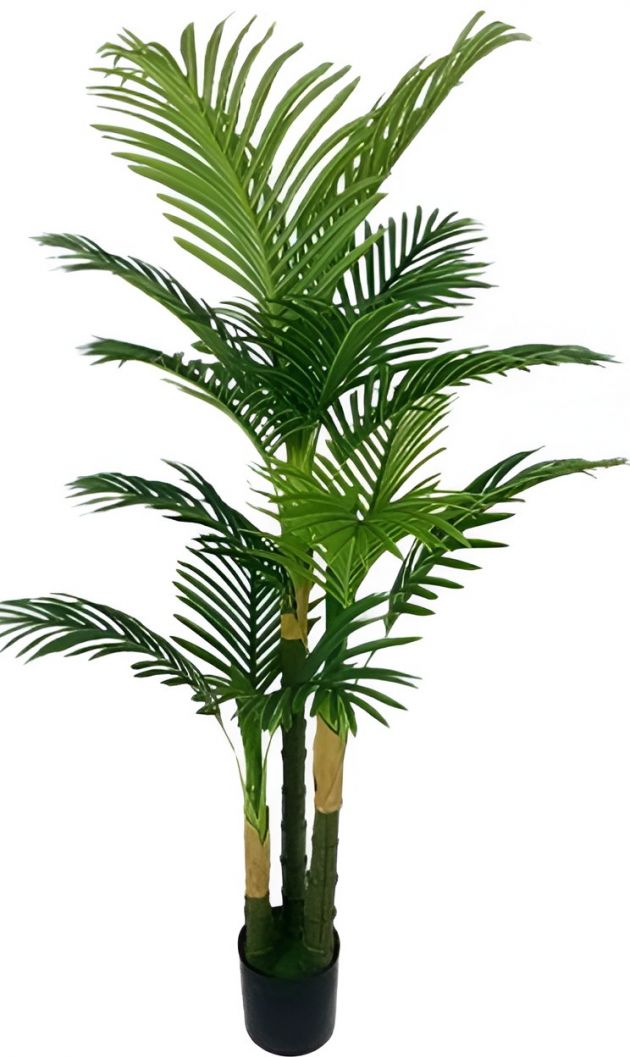 Τεχνητός Φοίνικας Areca 150cm – Διακοσμητικό Φυτό με 3 Κορμούς - 16 Κλαδιά, Ρεαλιστική Όψη, Ιδανικό για Σαλόνι & Γραφείο