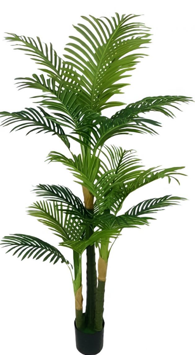Τεχνητός Φοίνικας Areca 180cm – Διακοσμητικό Φυτό με 3 Κορμούς - Μοντέλο, 19 Κλαδιά, Ρεαλιστική Όψη, Ιδανικό για Σαλόνι & Γραφείο
