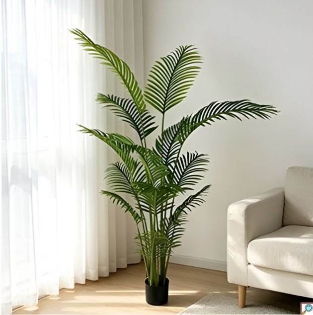 Τεχνητός Φοίνικας Areca 200cm – Διακοσμητικό Φυτό με 15 Κλαδιά - Ρεαλιστική Όψη, Μηδενική Συντήρηση, Ιδανικό για Σπίτι & Γραφείο