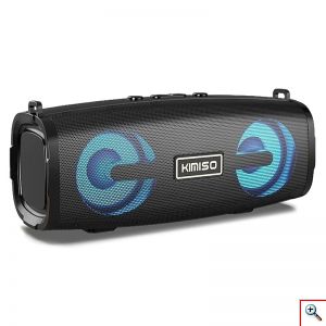 Φορητό Ηχείο Bluetooth 10W, με Λουράκι Ώμου, 2 Full Range Μεγάφωνα & Woofer, USB, AUX, Κάρτα Μνήμης, FM Radio, KIMISO KMS-223