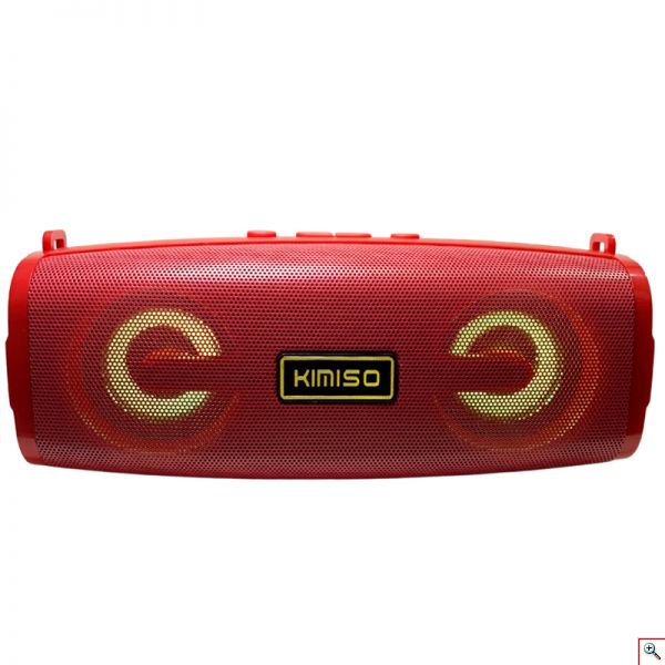 Φορητό Ηχείο Bluetooth 10W, με Λουράκι Ώμου, 2 Full Range Μεγάφωνα & Woofer, USB, AUX, Κάρτα Μνήμης, FM Radio, KIMISO KMS-223