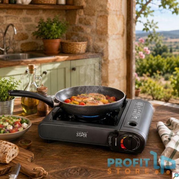 Φορητή Μονή Γκαζιέρα Υγραερίου Winning Star 2500W