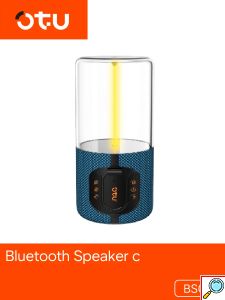 Φορητό Bluetooth Ηχείο OTU 5W με RGB Φωτισμό και MicroSD Μπλε