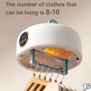 Φορητό Στεγνωτήριο Ρούχων 600W με Χρονοδιακόπτη & Αθόρυβη Λειτουργία