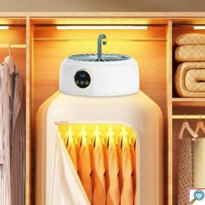 Φορητό Στεγνωτήριο Ρούχων 600W με Χρονοδιακόπτη & Αθόρυβη Λειτουργία