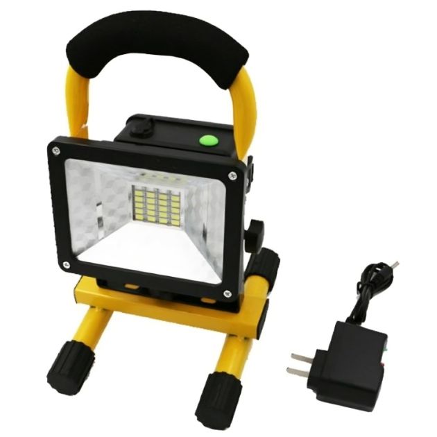 Φορητός Επαναφορτιζόμενος Προβολέας 50W 46 SMD LED με Θύρα USB - Με Λαβή και Βάση Στήριξης
