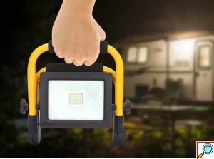 Φορητός LED Προβολέας Εργασίας Ρεύματος - 10 W IP65 - Φωτεινότητα 920lm Ψυχρό Λευκό Φως- Aigostar