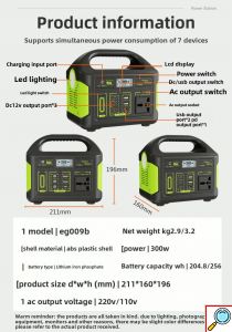 Φορητός Σταθμός Ενέργειας 150W με Ενσωματωμένο Μετατροπέα - CcLamp