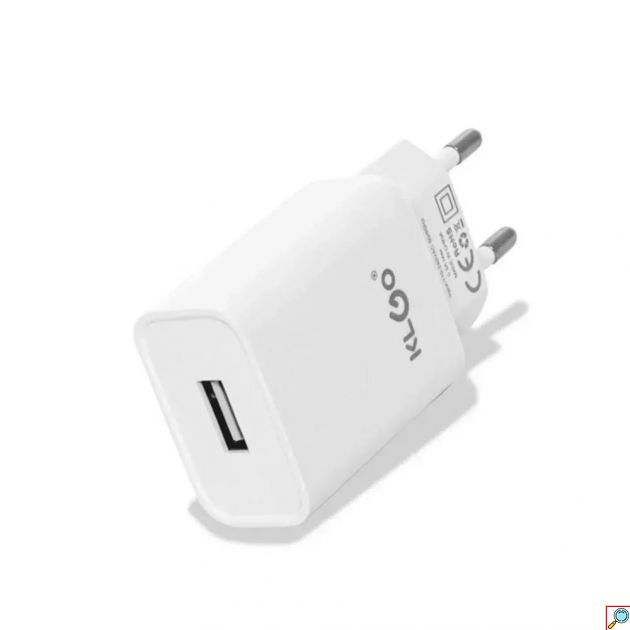Φορτιστής Ταχείας Φόρτισης KLGO KC-09T 2.1A με Καλώδιο USB-C Λευκός