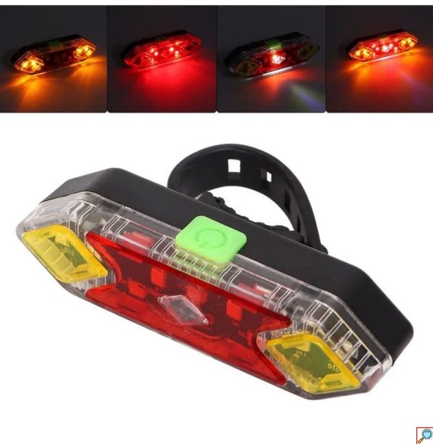 Πίσω Φως Ποδηλάτου LED 300 Lumen – Επαναφορτιζόμενο με USB για ορατότητα σε βραδινές διαδρομές