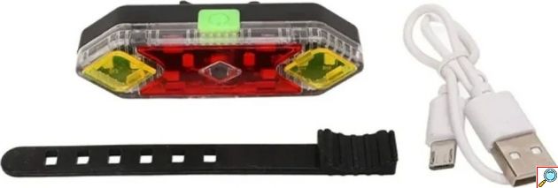 Πίσω Φως Ποδηλάτου LED 300 Lumen – Επαναφορτιζόμενο με USB για ορατότητα σε βραδινές διαδρομές