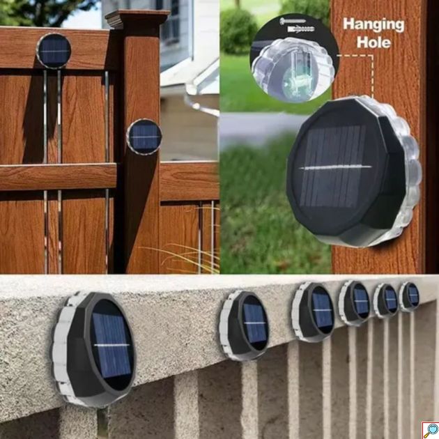 Ηλιακά Φωτιστικά Κήπου Τοίχου LED Solar Light 2τμχ – Οικονομική Φωτεινότητα Χωρίς Ρεύμα