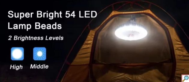 Φορητό Φωτιστικό Camping LED & Ανεμιστηράκι - Δροσιά Και Φωτισμός 2 Σε 1 Με USB Φόρτιση