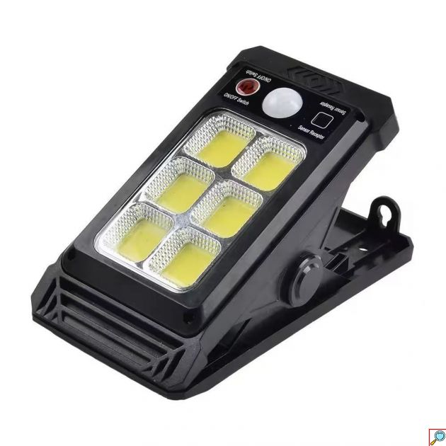 Ηλιακό Φωτιστικό Clip LED – 3 Επίπεδα Φωτισμού, Αισθητήρας Κίνησης και Ηλιακή Φόρτιση