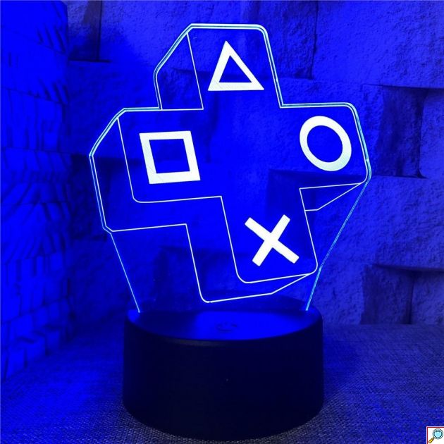 Επιτραπέζιο Φωτιστικό LED 3D Illusion - 7 Χρώματα & USB Τροφοδοσία - Διακοσμητικό Φωτιστικό για Gaming Room