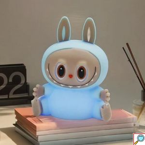 Επαναφορτιζόμενο USB Παιδικό Φωτιστικό με LED 7 Χρωμάτων Εμπνευσμένο από τα Τερατάκια Labubu