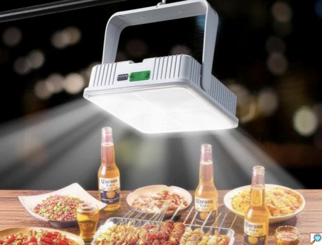 Ηλιακό Φωτιστικό LED - Επαναφορτιζόμενο 1200W για κάμπινγκ & έκτακτη ανάγκη