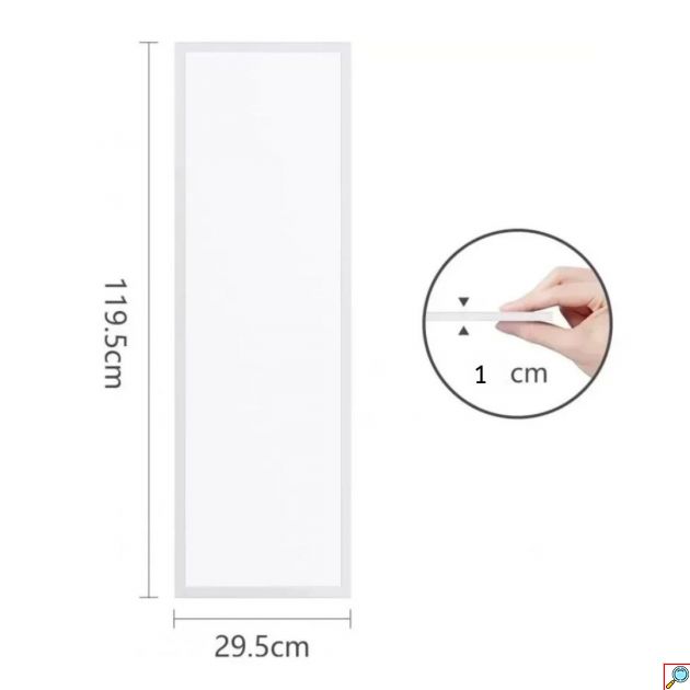 Φωτιστικό Πάνελ Οροφής LED 29.5 x 119.5 x 1 cm 40W - Ψυχρό Λευκό Φως - Aigostar