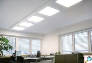 Τετράγωνο Χωνευτό LED Panel Οροφής 48W με Ψυχρό Λευκό Φως 6400K 60x60cm