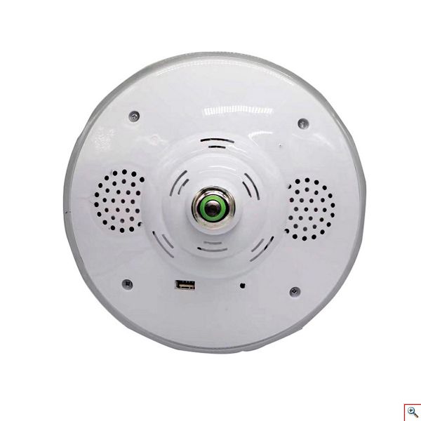 LED Λάμπα Φωτορυθμικό Με Ηχείο E27 UFO Bluetooth / USB με Τηλεχειριστήριο