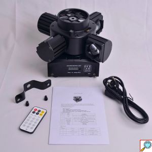 Φωτορυθμικό LED RGBW Multi-Effects Ρομποτική Κεφαλή 200W με Laser, Strober και Τηλεχειριστήριο