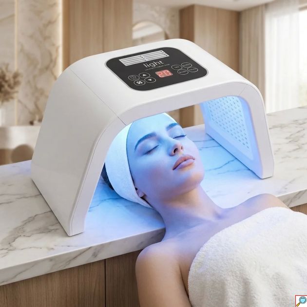 Γέφυρα Φωτοθεραπείας LED Omega Light 7 Χρωμάτων - Επαγγελματική Περιποίηση Προσώπου & Σώματος - Ψηφιακός Πίνακας, LLLT Τεχνολογία