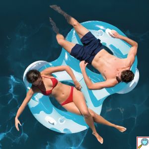 Φουσκωτή Σαμπρέλα Θαλάσσης 2 Ατόμων με Μαξιλάρι Κεφαλιού 188cm - Bestway
