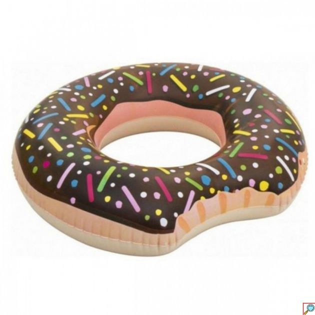 Φουσκωτή Σαμπρέλα Θαλάσσης Donut Σοκολάτα σε Καφέ Χρώμα Bestway 107cm