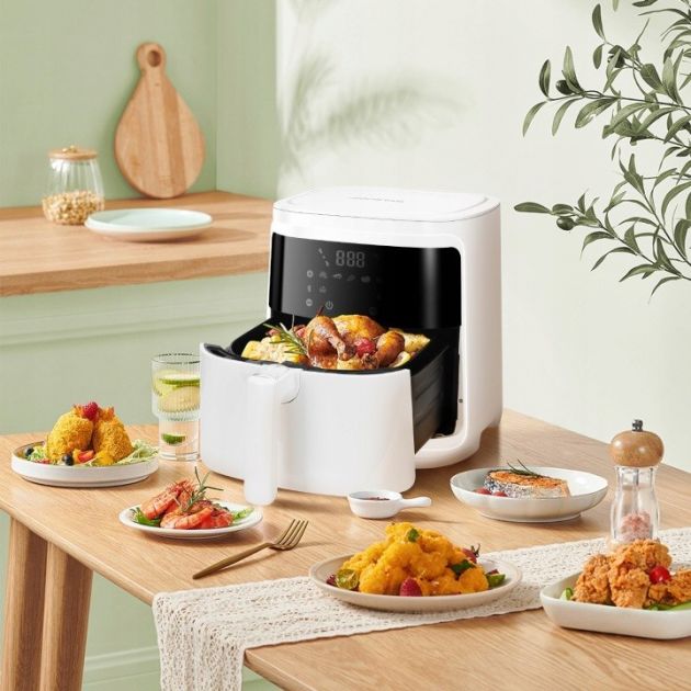 Έξυπνη Φριτέζα Αέρος 7L 1900W WiFi – Υγιεινό Μαγείρεμα - Οθόνη Αφής, 7 Προγράμματα, Τηλεχειρισμός μέσω App, Μεγάλη Χωρητικότητα