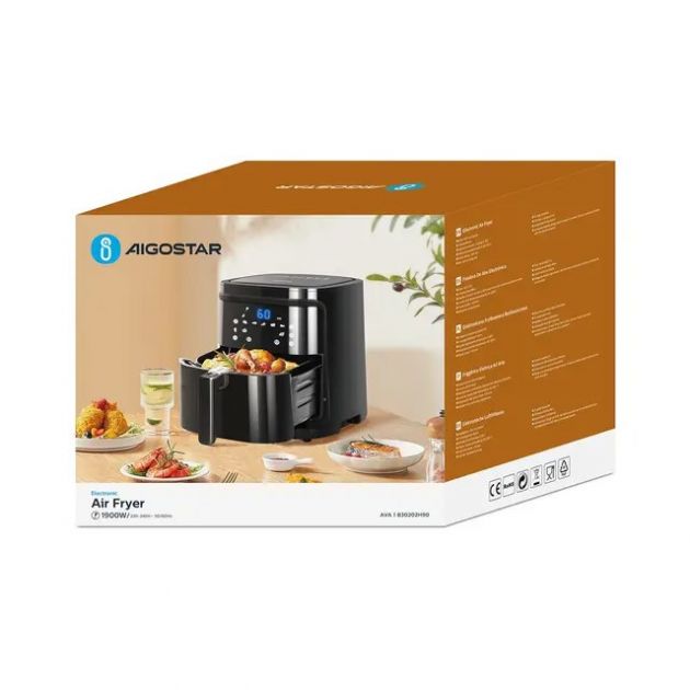 Ψηφιακή Φριτέζα Αέρος 7L 1900W – Υγιεινό Μαγείρεμα για Όλη την Οικογένεια - Μεγάλη Χωρητικότητα, Οθόνη Αφής, 7 Προγράμματα
