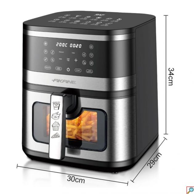 Φριτέζα Αέρος 8L 1700W με Οθόνη Αφής AKANE