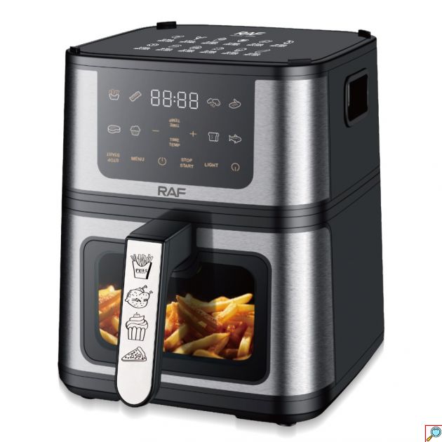 Φριτέζα Αέρος & Grill – 2 σε 1 με 5L & 2200W - Υγιεινό Μαγείρεμα, Ψηφιακή Οθόνη, Πολλαπλά Προγράμματα, Γρήγορο Ψήσιμο