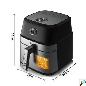 Φριτέζα αέρος με Χωρητικότητα 8.0L Air fryer 1700W RAF μαύρο/ασημί