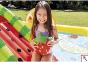 Intex® Φουσκωτή Παιδική Πισίνα - Πάρκο - Παιδότοπος Φρούτα