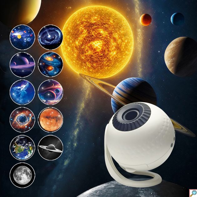 Galaxy Projector 2 σε 1 - Διαστημικές Προβολές & Bluetooth Ηχείο