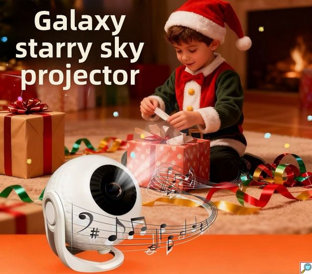 Galaxy Projector 2 σε 1 - Διαστημικές Προβολές & Bluetooth Ηχείο