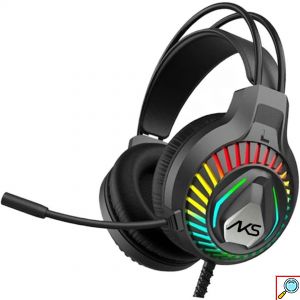 Gaming RGB Headset Ενσύρματο με Μικρόφωνο & Συνδεσιμότητα USB-AUX