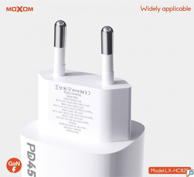Φορτιστής GaN 45W – Ταχεία φόρτιση με 2x USB-C, για δύο συσκευές ταυτόχρονα