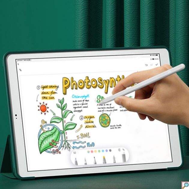 Ψηφιακή Γραφίδα Αφής για iPad (2018+) – Palm Rejection & Μαγνητική Στήριξη - Υψηλής Ακρίβειας, Ένδειξη Μπαταρίας, USB-C, Λευκή