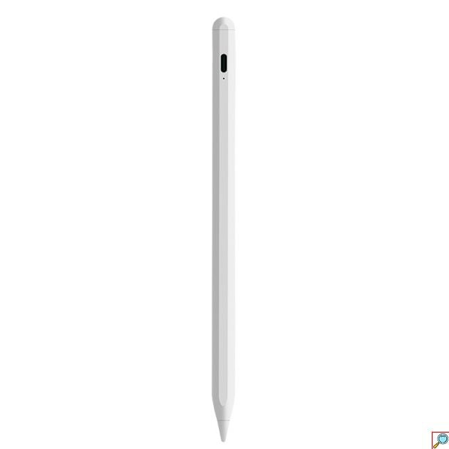 Ψηφιακή Γραφίδα Αφής για iPad – με Palm Rejection, Tilt & Μαγνητική Στήριξη - Λευκή, Επαναφορτιζόμενη, Εναλλακτική του Apple Pencil