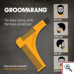 Χτένα Περιποίησης για Μούσι & Μουστάκι - Groomarang Beard Styling Comp