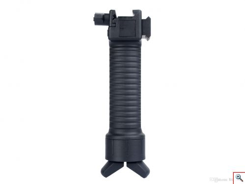 Βάση - Δίποδο & Λαβή Όπλου με Ράγες Picatinny 20mm - Tactical Rifle Bipod Stand & Foregrip with Side Rails