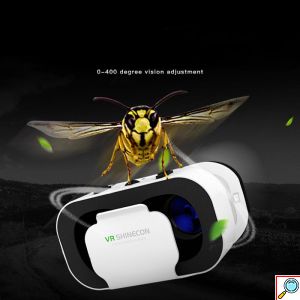 3D VR Headset Ρυθμιζόμενα Γυαλιά Εικονικής Πραγματικότητας Shinecon για Smartphone Κινητά 4.7 έως 6 Ίντσες