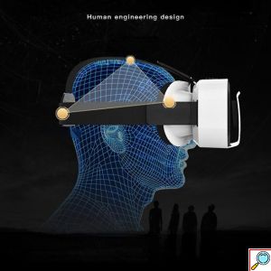 3D VR Headset Ρυθμιζόμενα Γυαλιά Εικονικής Πραγματικότητας Shinecon για Smartphone Κινητά 4.7 έως 6 Ίντσες