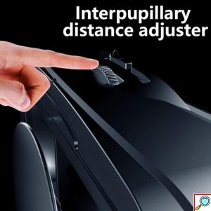 3D VRG Pro Headset Ρυθμιζόμενα Γυαλιά Εικονικής Πραγματικότητας με Ενσωματωμένα Ανασυρόμενα Ακουστικά για Smartphone Κινητά 5 έως 7 Ιντσών