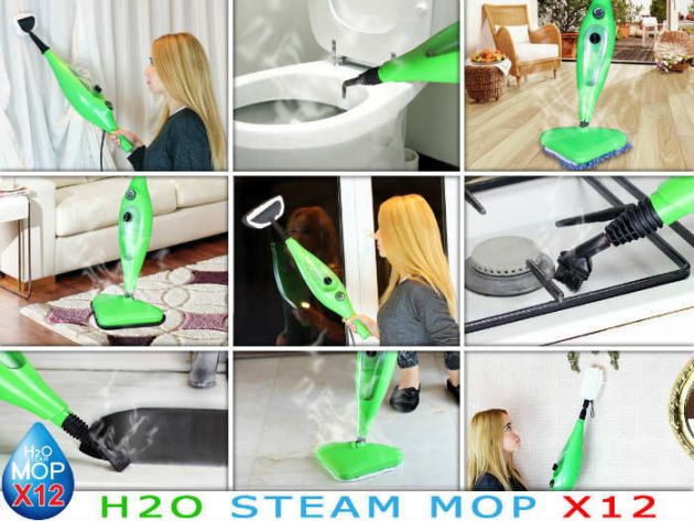 Σκούπα Ατμοκαθαριστής Steam MOP x12 για Απόλυτη Καθαριότητα χωρίς Απορρυπαντικά