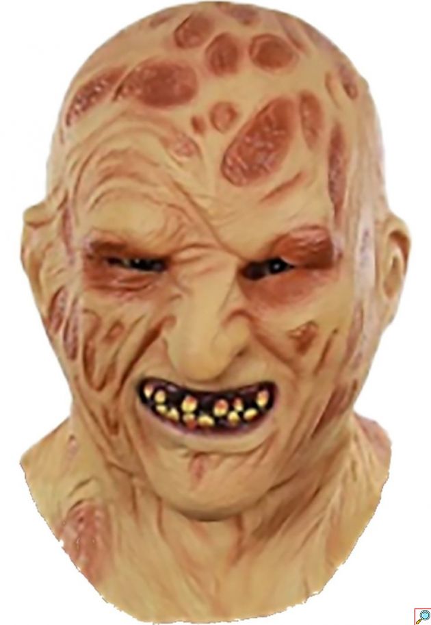 Μάσκα Τρόμου Halloween Latex Φρέντι, Ολόκληρου Κεφαλιού με Ουλές και Σάπια Δόντια για Μεταμφίεση