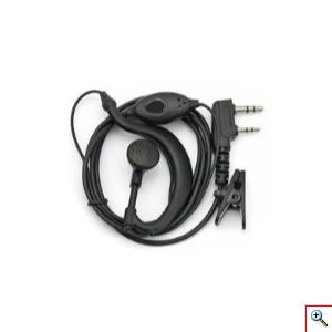 Hands-Free Ακουστικά με Διπλό Καρφί για Baofeng και Ασύρματους Πομποδέκτες